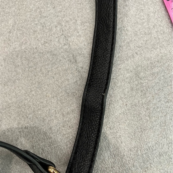 Guess Embossed Black Faux Leather Studded Crossbody Bag Jaguar - Picture 12 of 15